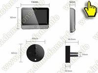 Дверной видеоглазок с монитором Tuya Wi-Fi HDcom DW6-Tuya с записью на SD карту и датчиком движения